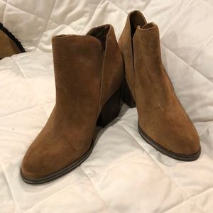 Orangish brown ankle boots